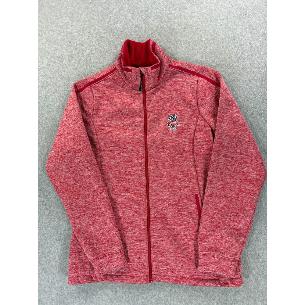 Wisconsin Badgers Antigua Stitched Logo Campus Jacket (Women's Medium) Red